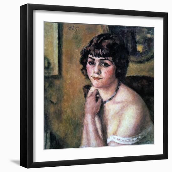 Head of Young Girl, 1909-Charles Guerin-Framed Giclee Print