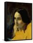 Head of Young Woman-Giuseppe Sogni-Framed Stretched Canvas