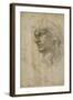 Head of Youth-Michelangelo-Framed Art Print