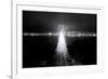 Head On City Bay Bridge Black & White Urban Night Cityscape San Francisco-Vincent James-Framed Photographic Print