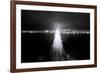 Head On City Bay Bridge Black & White Urban Night Cityscape San Francisco-Vincent James-Framed Photographic Print