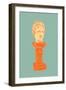 Head on Pedestal-Gigi Rosado-Framed Photographic Print