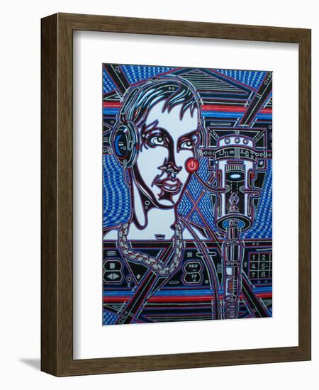 Head Phones-Abstract Graffiti-Framed Giclee Print