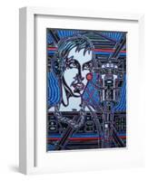 Head Phones-Abstract Graffiti-Framed Giclee Print