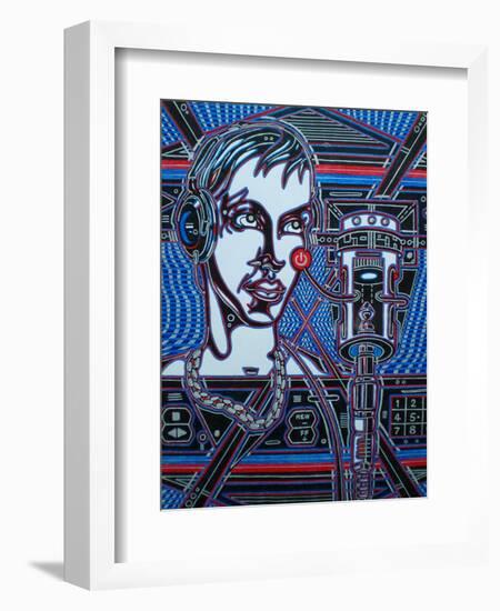 Head Phones-Abstract Graffiti-Framed Giclee Print