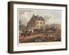 Head Quarters Waterloo 1815, Engraved by M. Dubourg, 1819 (Coloured Aquatint)-Franz Joseph Manskirch-Framed Giclee Print