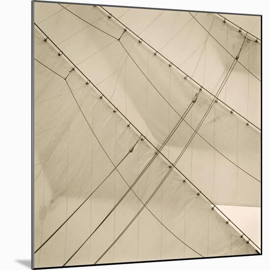 Head Sails of a Tall Ship-Michael Kahn-Mounted Giclee Print