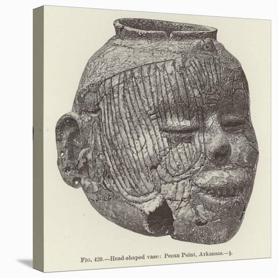 Head-Shaped Vase: Pecan Point, Arkansas-null-Stretched Canvas