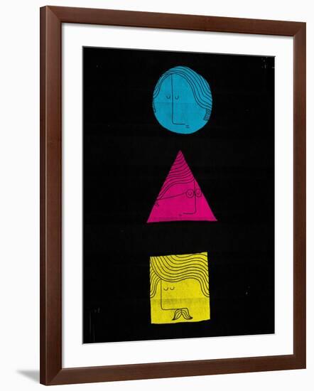 Head Shapes-Dale Edwin Murray-Framed Giclee Print