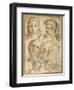 Head Studies: a Woman, an Angel, a Youth and a Bearded Man-Aurelio Luini-Framed Giclee Print