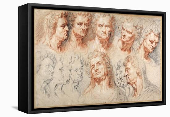 Head Studies-Artus I Quellinus-Framed Stretched Canvas