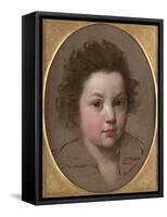 Head Study of a Boy-Charles Le Brun-Framed Stretched Canvas