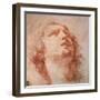 Head Study of a Woman Looking Up, 17th Century-Pietro da Cortona-Framed Giclee Print