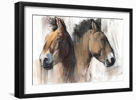 Head Study (Przewalski) 2012-Mark Adlington-Framed Giclee Print