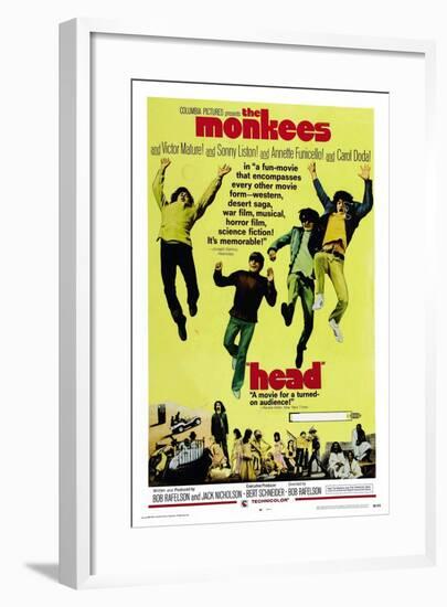 Head, The Monkees-null-Framed Art Print