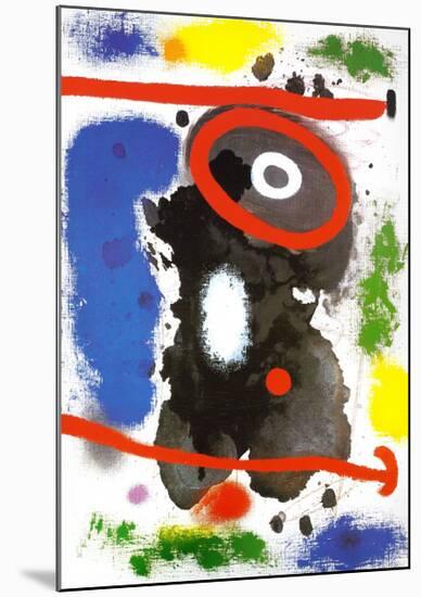 Head-Joan Miro-Mounted Art Print