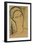 Head-Amedeo Modigliani-Framed Giclee Print