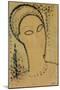 Head-Amedeo Modigliani-Mounted Giclee Print