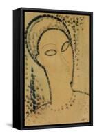 Head-Amedeo Modigliani-Framed Stretched Canvas