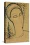 Head-Amedeo Modigliani-Stretched Canvas