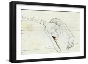 Headache, 2000-Bella Larsson-Framed Giclee Print