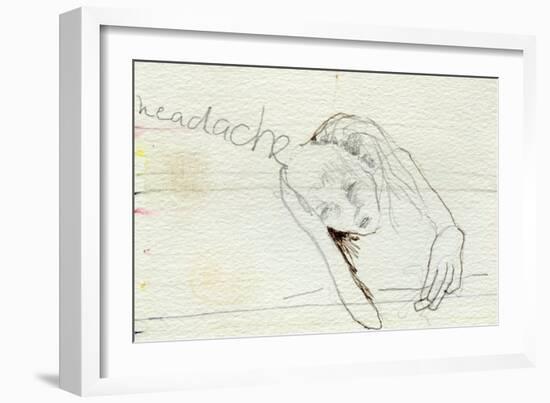 Headache, 2000-Bella Larsson-Framed Giclee Print