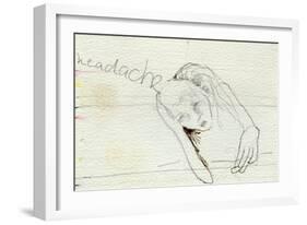 Headache, 2000-Bella Larsson-Framed Giclee Print