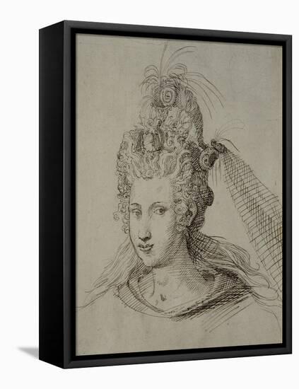 Headdress, Probably for Anne of Denmark-Inigo Jones-Framed Stretched Canvas