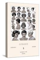 Headdresses and Hairstyles of Oceania-Racinet-Stretched Canvas