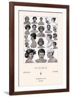 Headdresses and Hairstyles of Oceania-Racinet-Framed Art Print