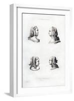 Headdresses, Early 16th Century-Henry Shaw-Framed Giclee Print