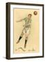 Header in Soccer-null-Framed Art Print