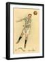 Header in Soccer-null-Framed Art Print