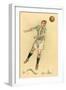 Header in Soccer-null-Framed Art Print