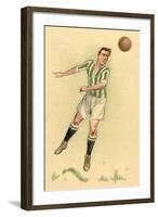 Header in Soccer-null-Framed Art Print