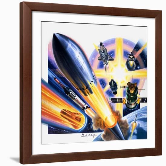 Heading for Space-Wilf Hardy-Framed Giclee Print