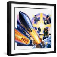 Heading for Space-Wilf Hardy-Framed Giclee Print