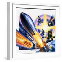 Heading for Space-Wilf Hardy-Framed Giclee Print