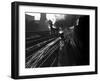 Heading into the Station-Jack Delano-Framed Premium Photographic Print