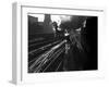 Heading into the Station-Jack Delano-Framed Photographic Print