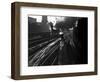 Heading into the Station-Jack Delano-Framed Photographic Print