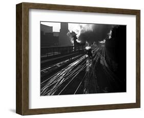 Heading into the Station-Jack Delano-Framed Photographic Print