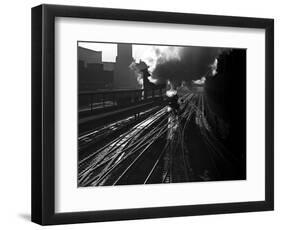 Heading into the Station-Jack Delano-Framed Photographic Print