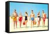 Heading Off to the Beach Party-null-Framed Stretched Canvas