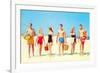 Heading Off to the Beach Party-null-Framed Art Print