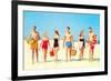 Heading Off to the Beach Party-null-Framed Art Print