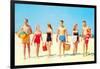 Heading Off to the Beach Party-null-Framed Art Print