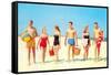 Heading Off to the Beach Party-null-Framed Stretched Canvas