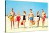 Heading Off to the Beach Party-null-Stretched Canvas