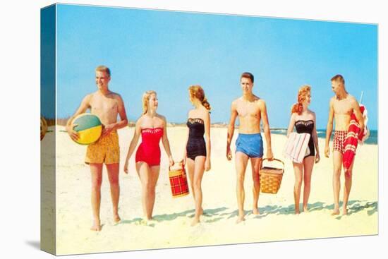 Heading Off to the Beach Party-null-Stretched Canvas
